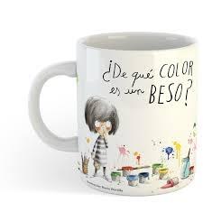 TAZA MINIMONI DE QUE COLOR ES UN BESO
