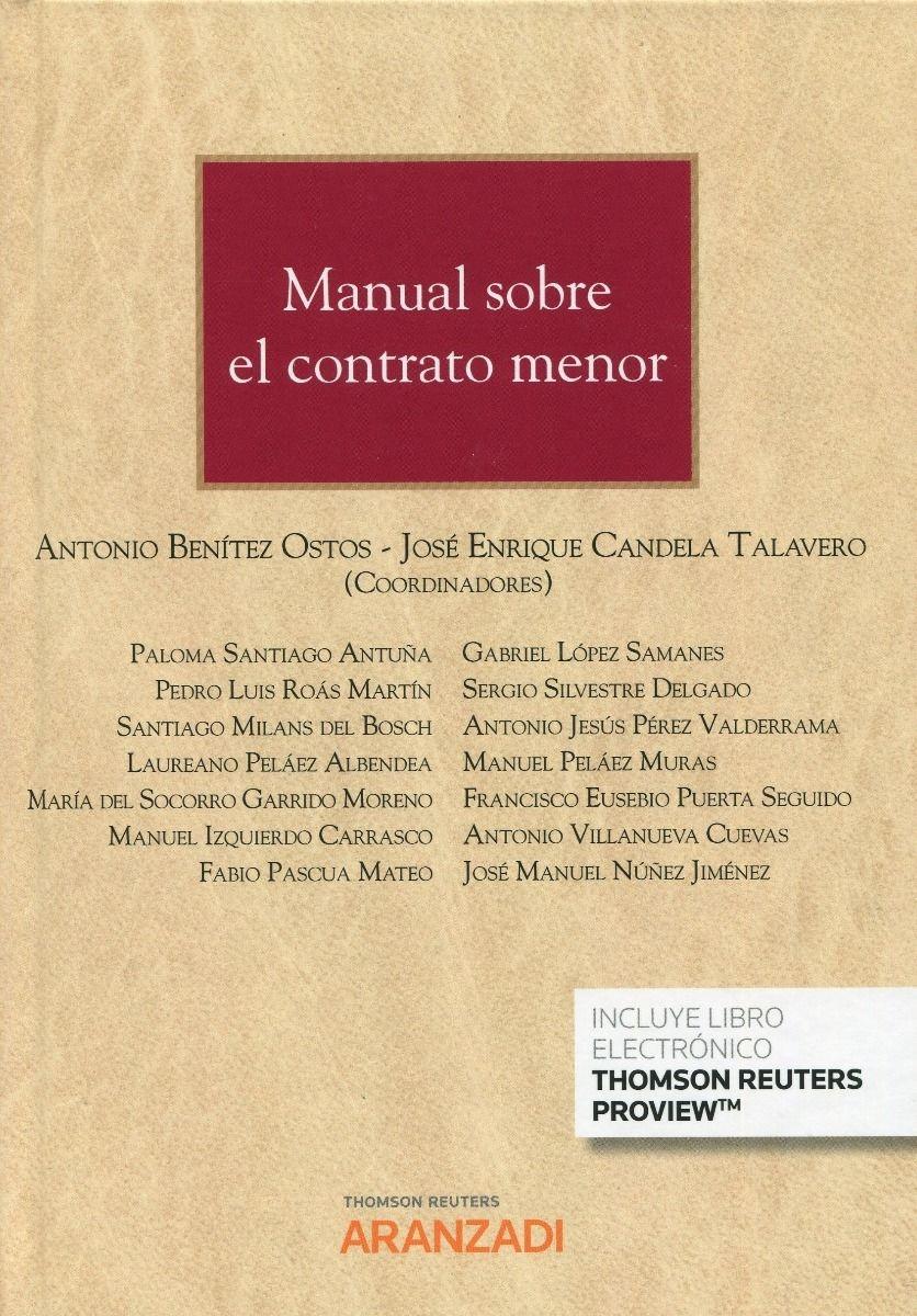 MANUAL SOBRE EL CONTRATO MENOR (PAPEL + E-BOOK)