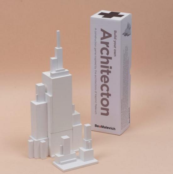 BUILD YOUR OWN ARCHITECTON. A CONSTRUCTION GAME INSPIRED BY THE ARCHITECTONS OF KAZIMIR MALEVICH. 