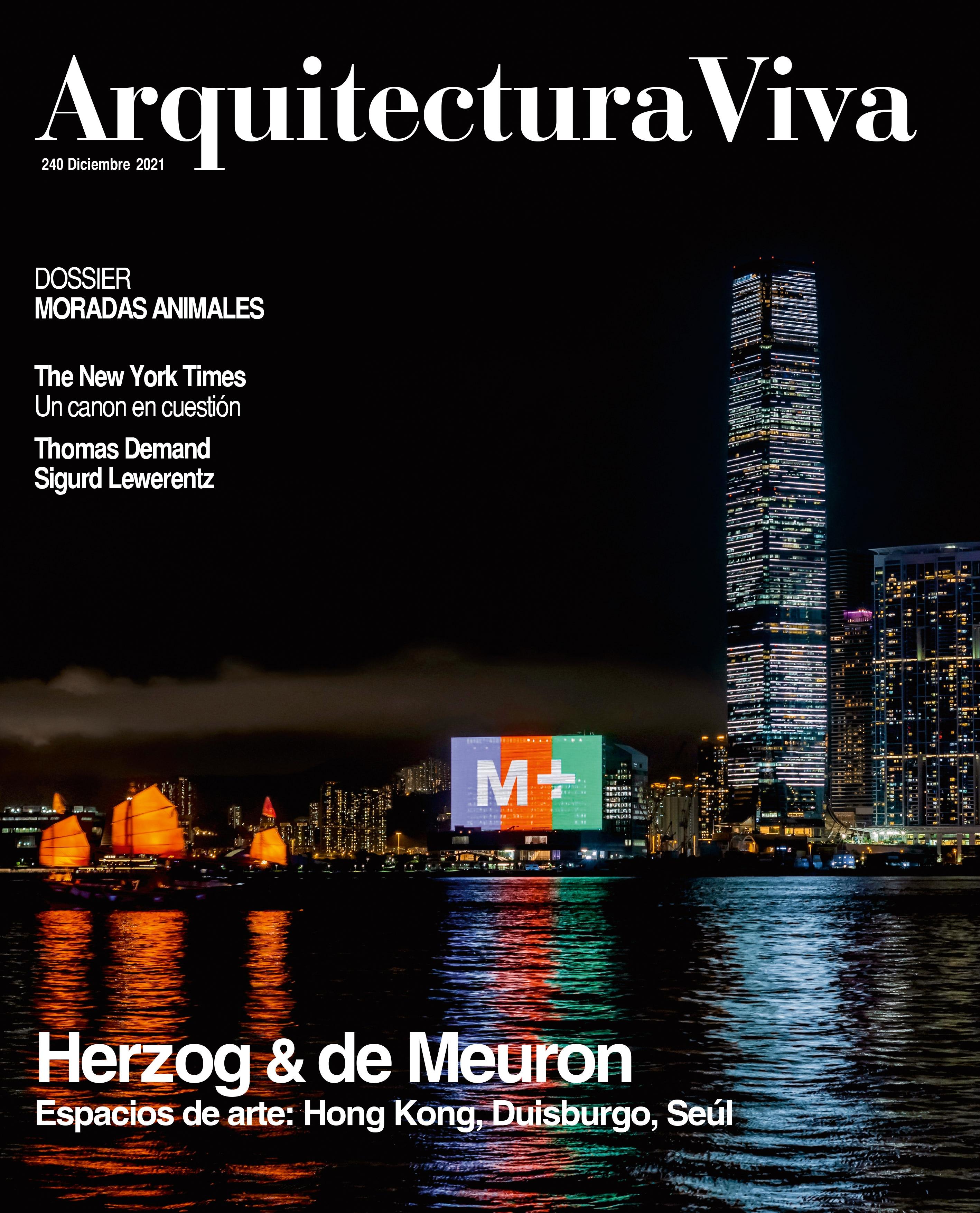 ARQUITECTURA VIVA Nº 240. HERZOG & DE MEURON, LEWENRENTZ, MORADAS ANIMALES.