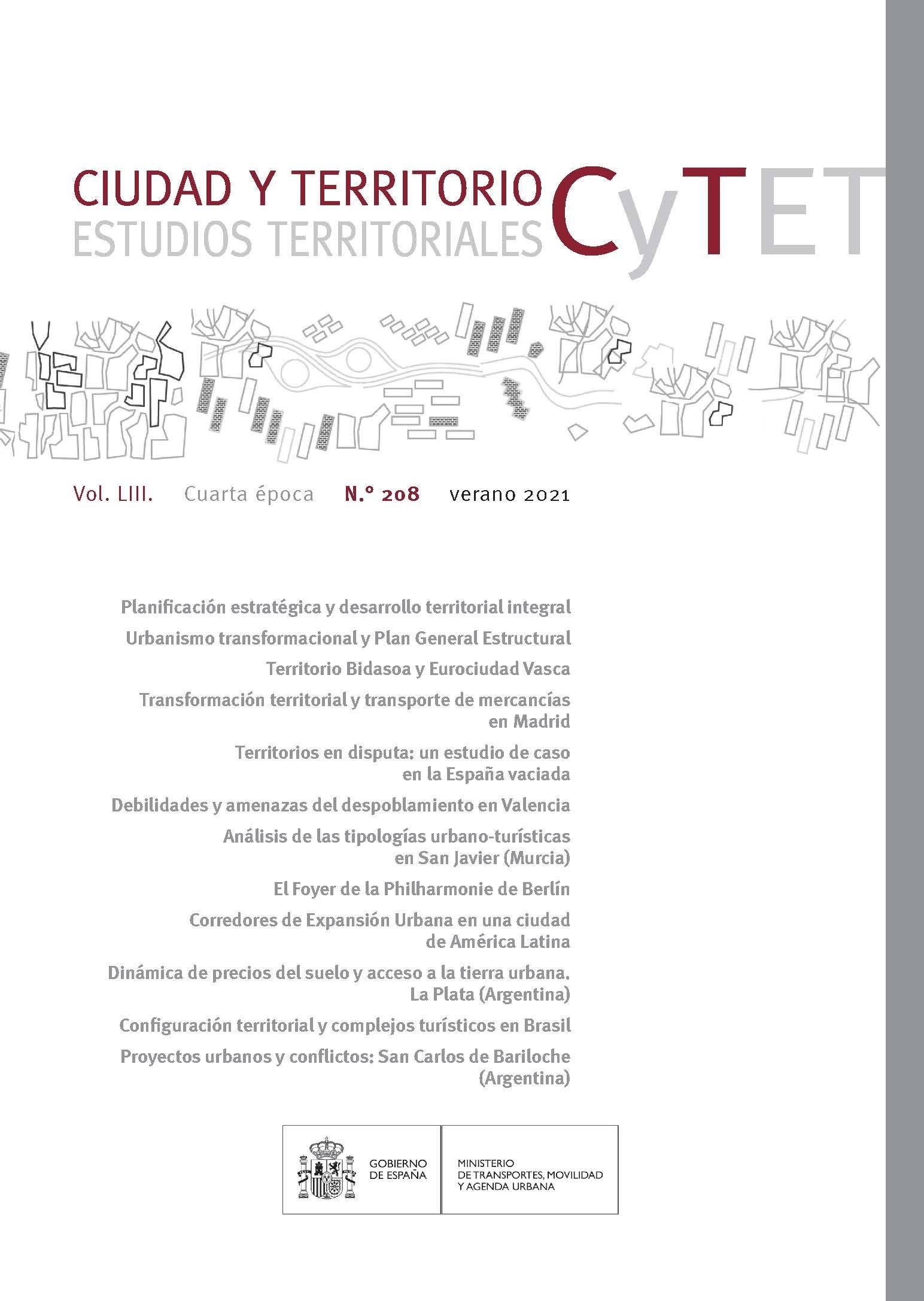 CYTET  CIUDAD Y TERRITORIO Nº 208. 