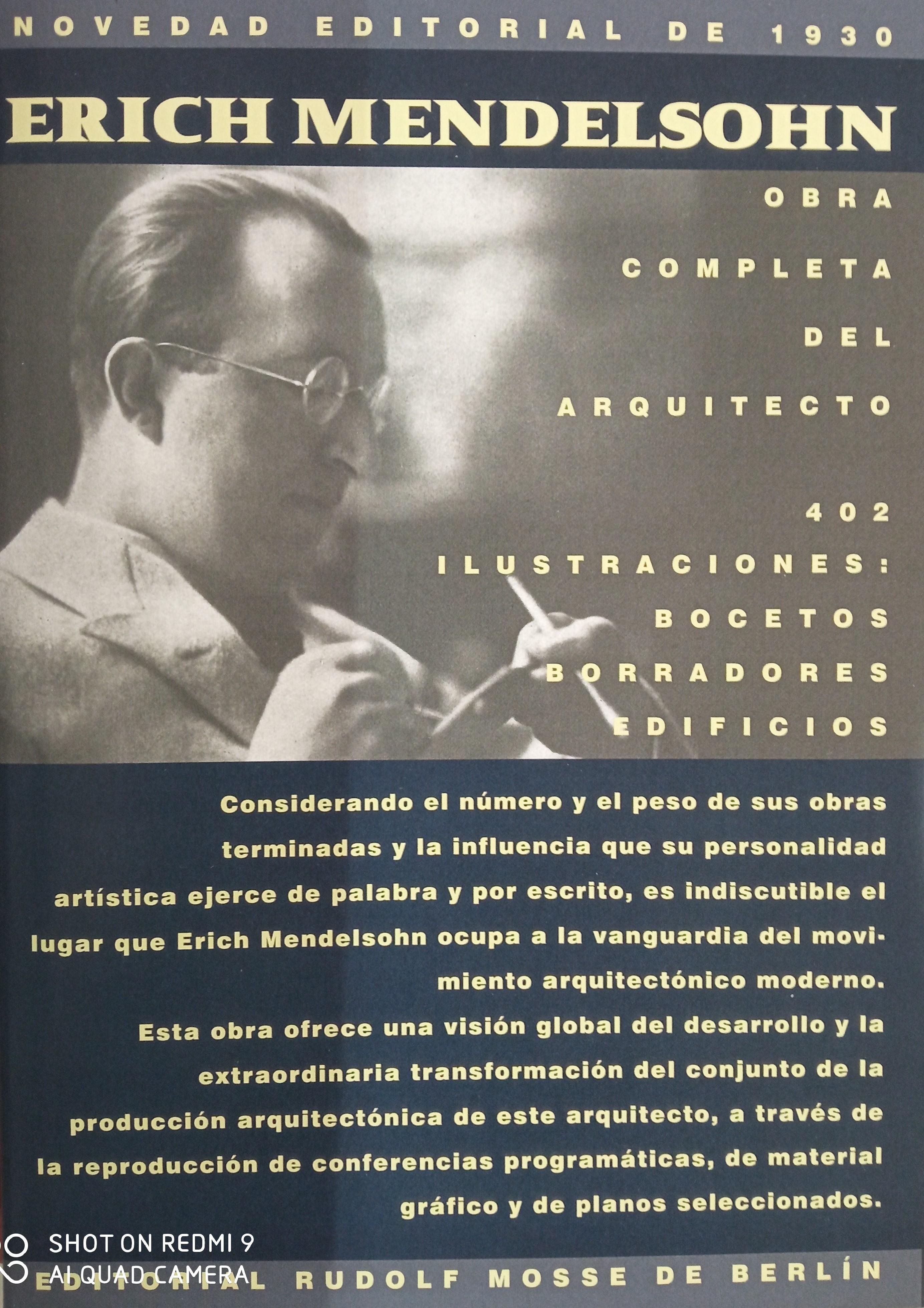 MENDELSOHN: ERICH MENDELSOHN. OBRA COMPLETA DEL ARQUITECTO (2 VOLS.). 