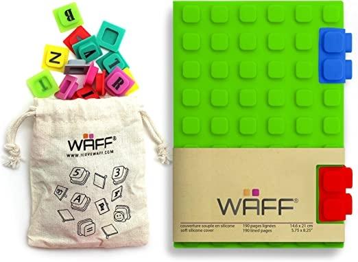 COMBO M VERDE LIBRETA WAFF + LETRAS.