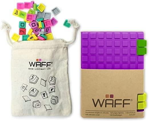 COMBO M PURPURA LIBRETA WAFF + LETRAS.