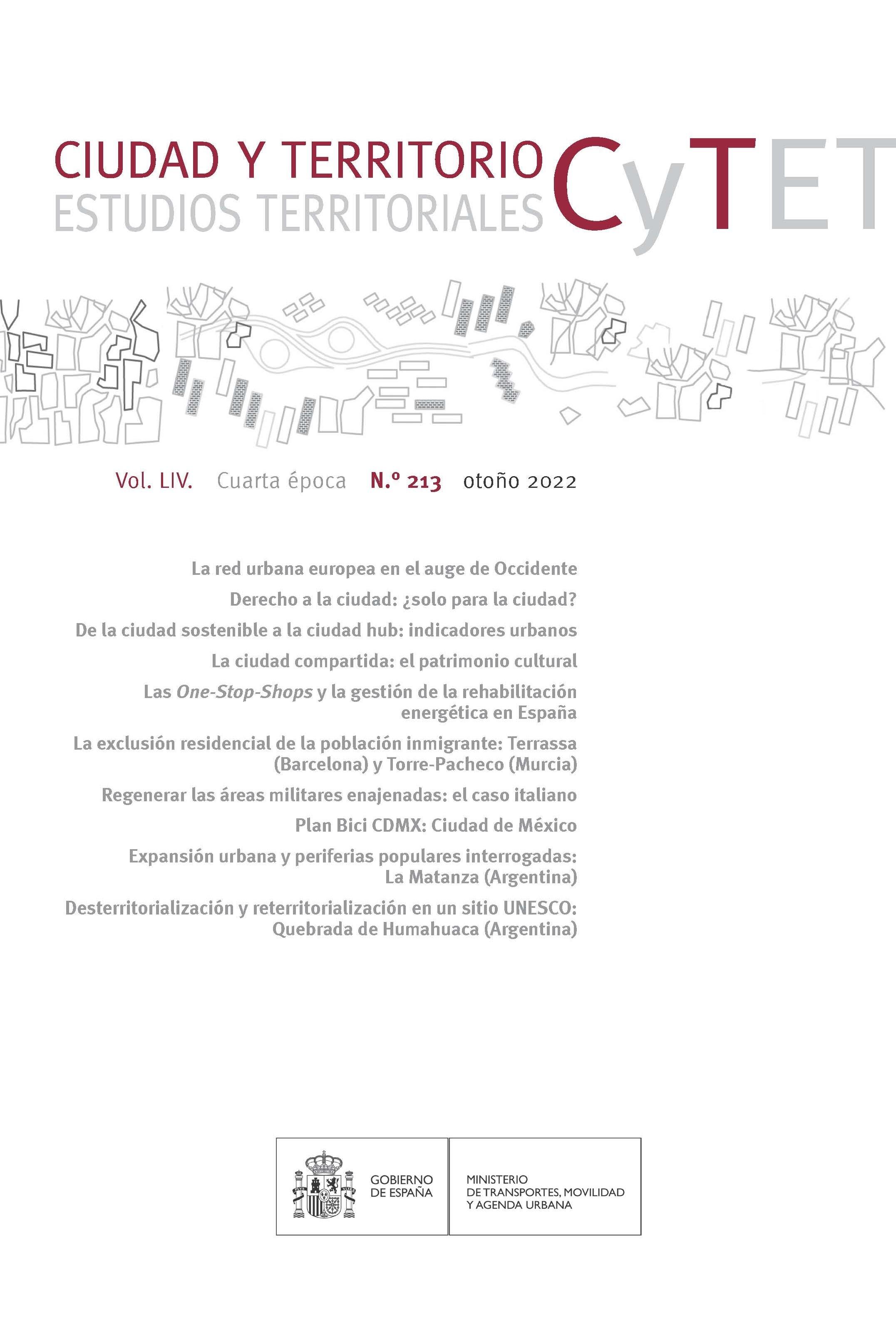 CYTET. CIUDAD Y TERRITORIO Nº 213