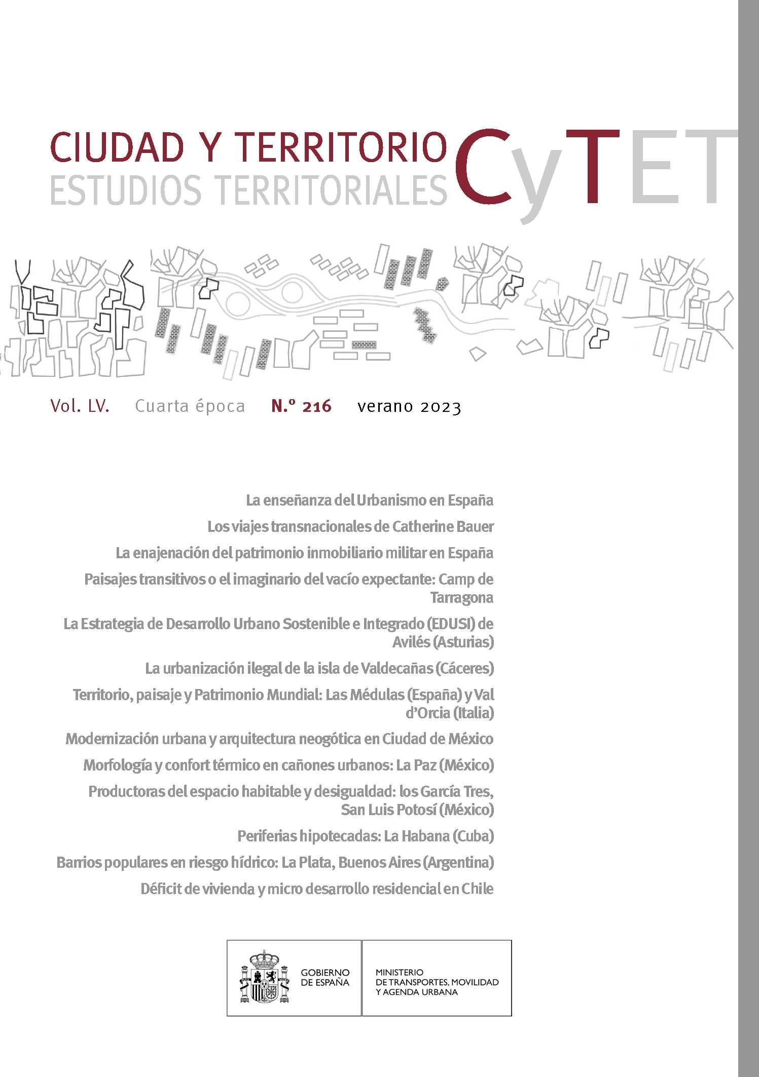 CYTET. CIUDAD Y TERRITORIO Nº 216. 