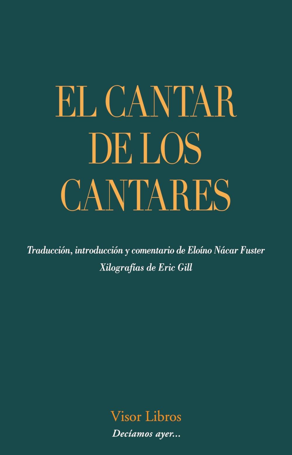 CANTAR DE LOS CANTARES, EL.
