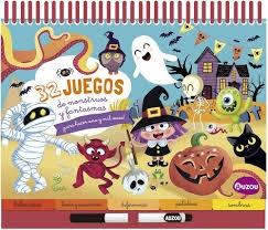 BLOC DE ANILLAS GRANDE. 32 JUEGOS DE MONSTRUOS Y FANTASMAS