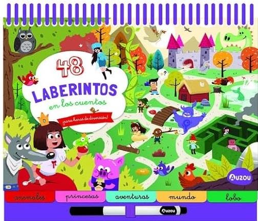 48 LABERINTOS EN LOS CUENTOS ¡PARA HORAS DE DIVERSION!