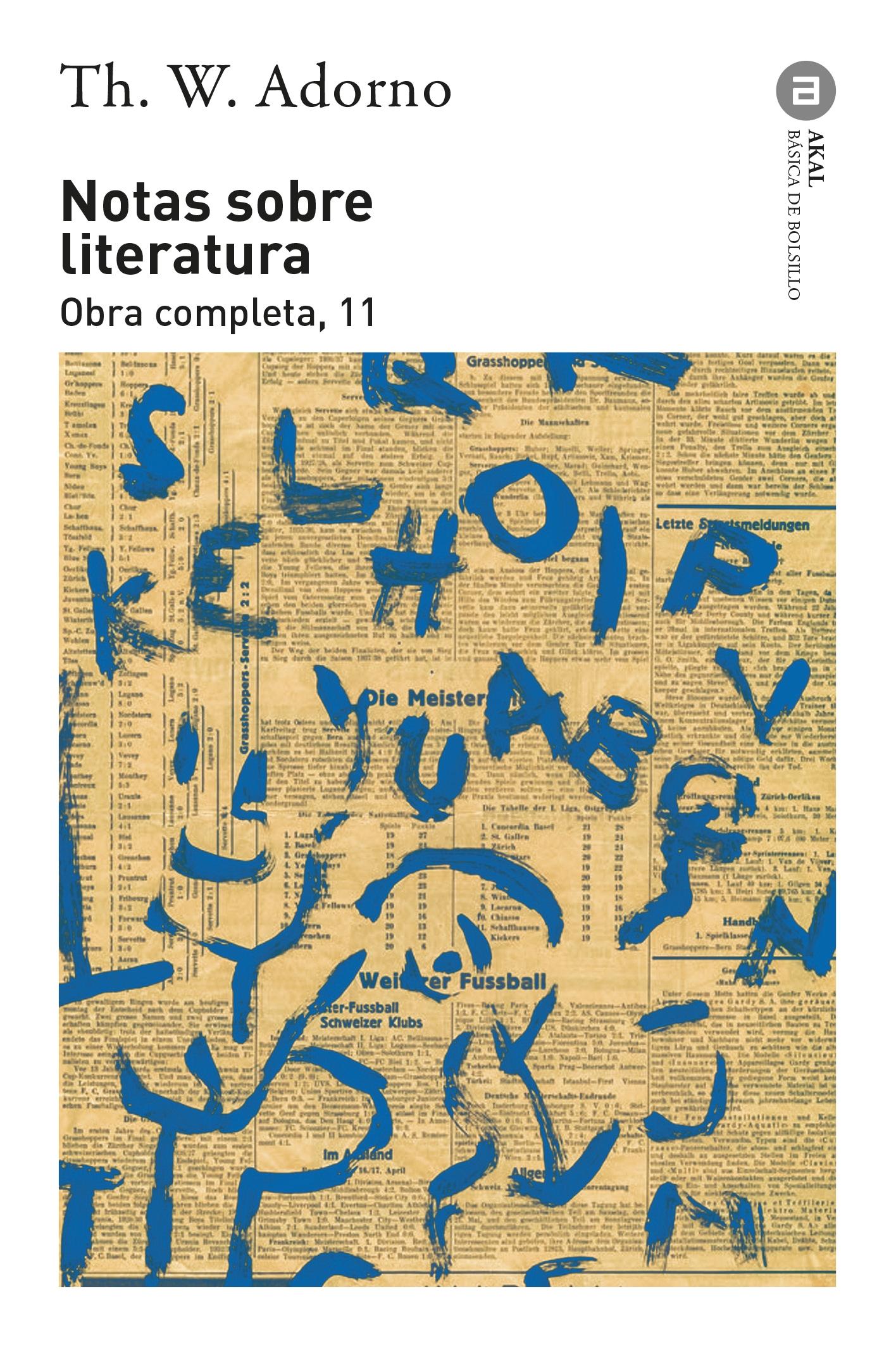NOTAS SOBRE LITERATURA. OBRA COMPLETA, 11.