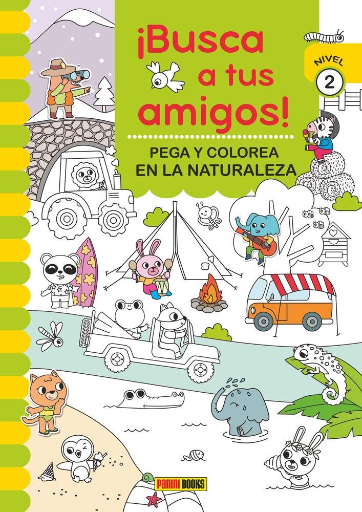 BUSCA A TUS AMIGOS! PEGA Y COLOREA EN LA NATURALEZA