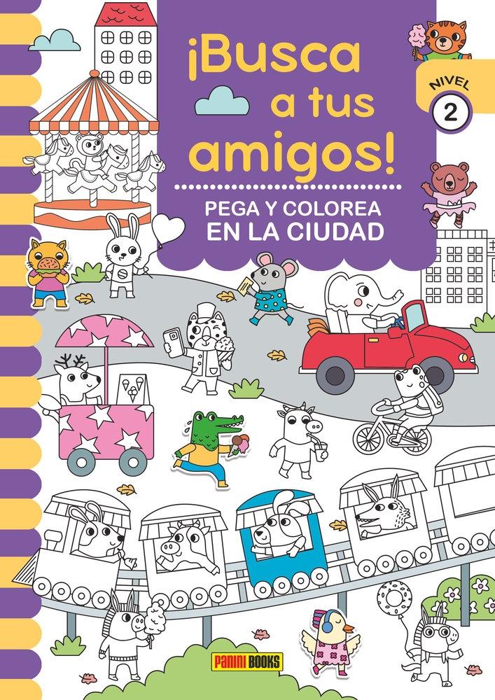 BUSCA A TUS AMIGOS! PEGA Y COLOREA EN LA CIUDAD