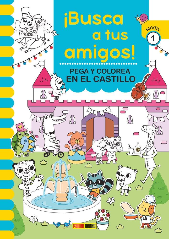 BUSCA A TUS AMIGOS! CASTILLO PEGA Y COLOREA NIVEL 1