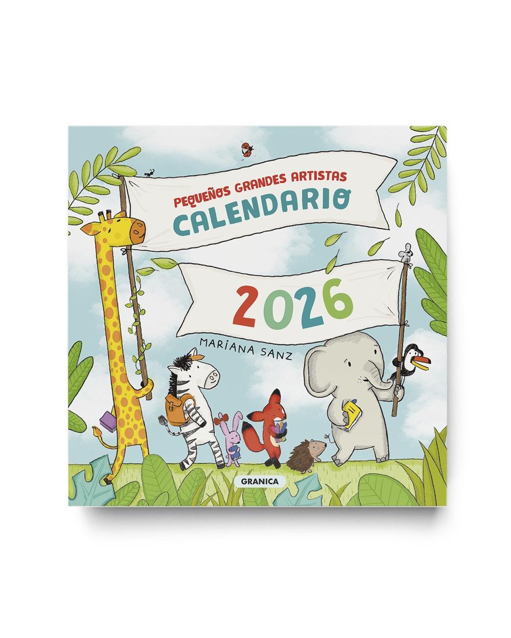 PEQUEÑOS GRANDES ARTISTAS 2026, CALENDARIO DE PARED