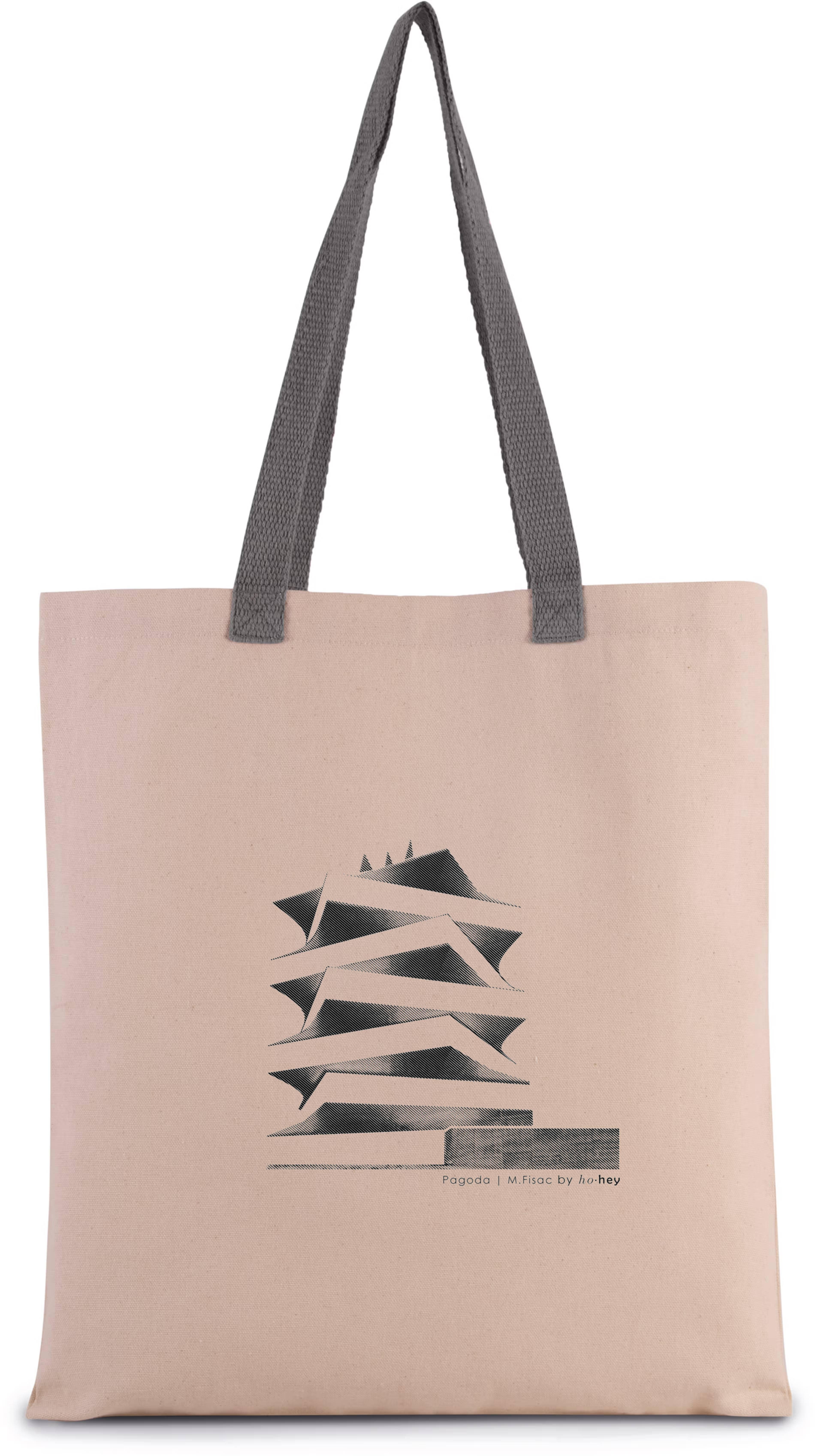TOTE BAG PAGODA  "COLOR NATURAL 100% COTTON"