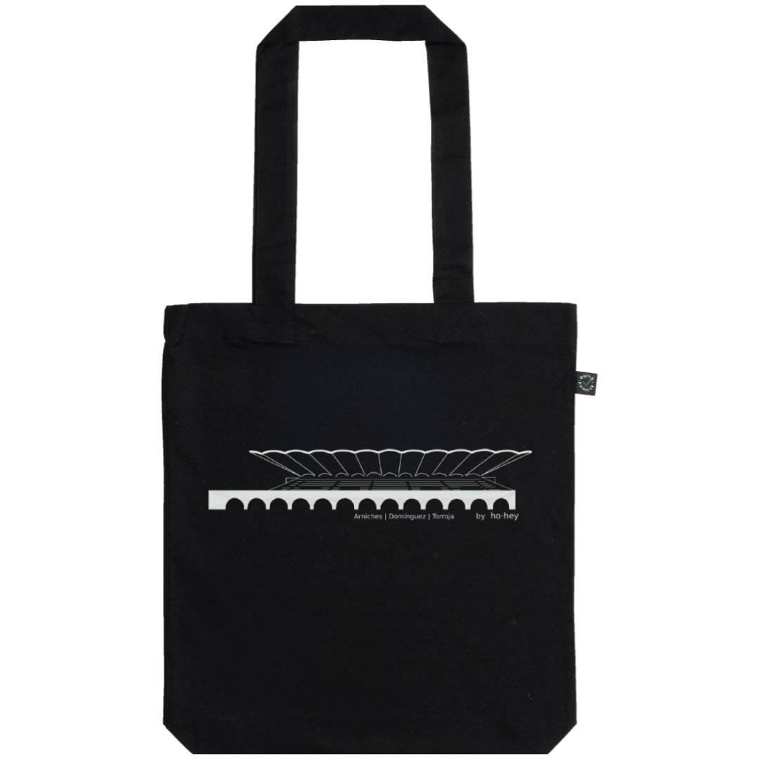 TOTE BAG HIPÓDROMO NEGRO "100%COTTON"