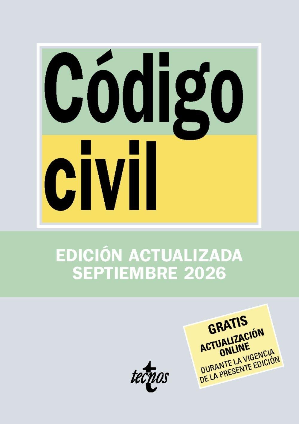 CODIGO CIVIL "EDICION ACTUALIZADA SEPTIEMBRE 2026"