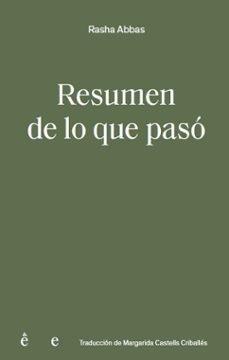 RESUMEN DE LO QUE PASÓ