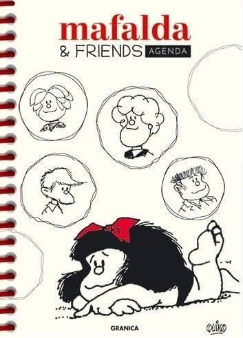 MAFALDA AGENDA PERPETUA ANILLADA FRIENDS BLANCA