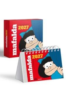 MAFALDA 2027 CALENDARIO DE ESCRITORIO ROJO CON CAJA