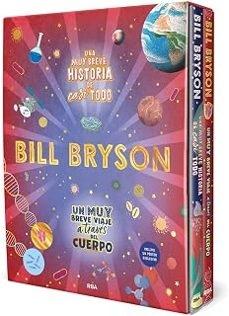 ESTUCHE BILL BRYSON INFANTIL "UNA MUY BREVE HISTORIA DE CASI TODO Y UN MUY BREVE VIAJE A TRAVÉS DEL CU"